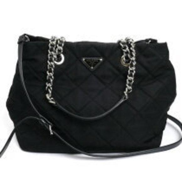 Prada Impuntu Shoulder Bag Black Quilted - Picture 1 of 8